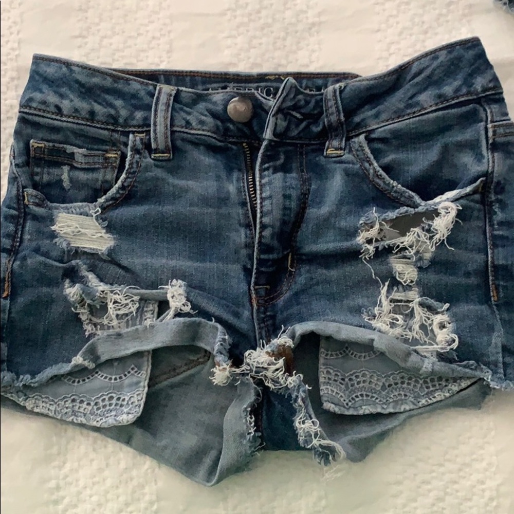 American eagle jean shorts